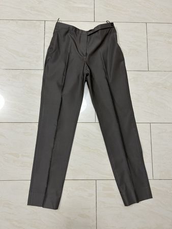 Elegante PRADA Anzugshose dunkelgrau mit Seidenglanz