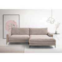 Ecksofa  Uptown in Cord taupe rechts
