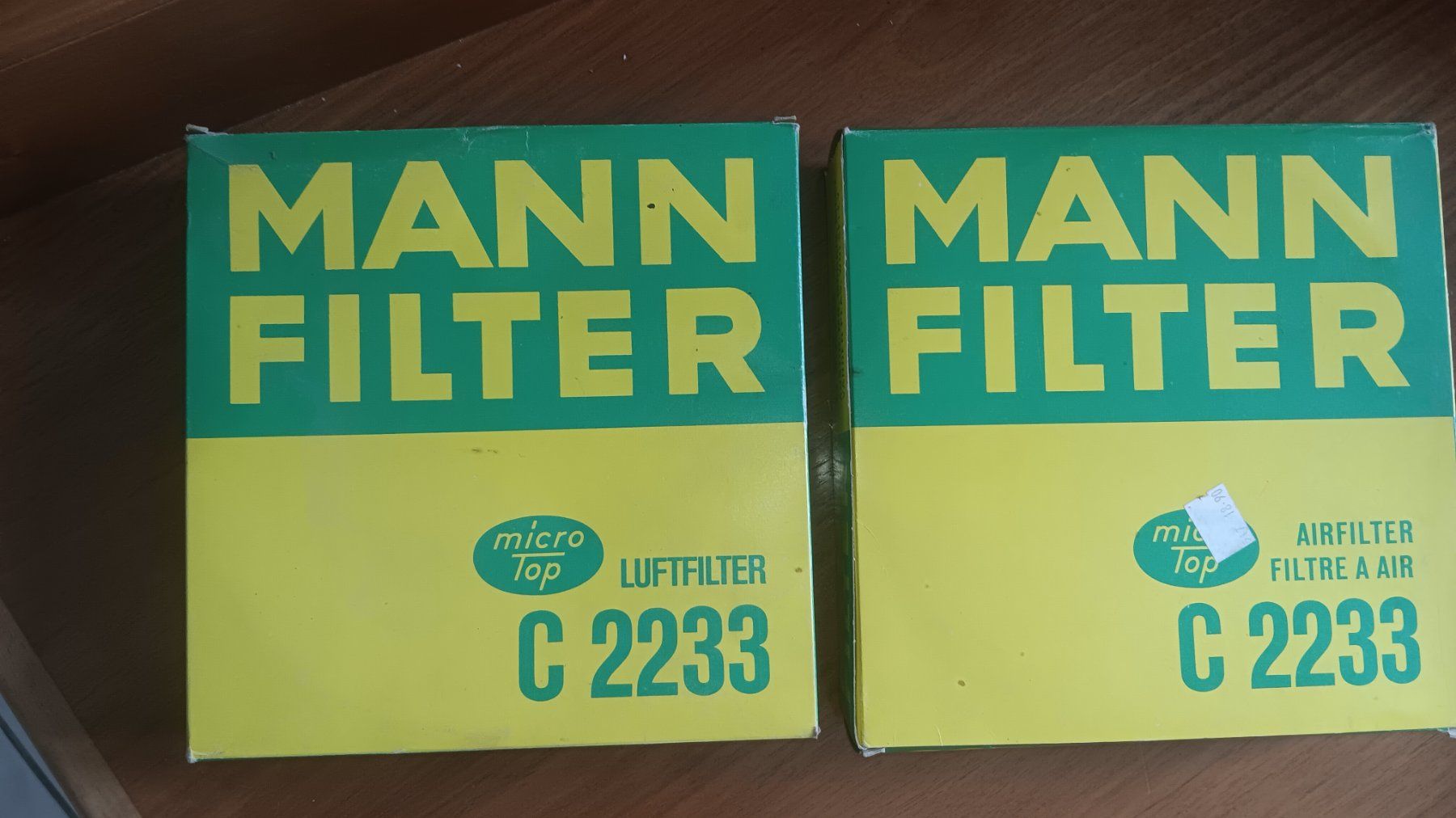 Purificatori d'aria: 2x man luftfilter – Usato da Wauwil venduto da fiero2000