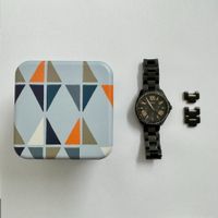 Damen Uhr Fossil Cecile AM4522 Edelstahl schwarz + Box