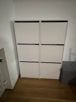 IKEA BISSA Schuhschrank 3 Fächer, weiß, 49x28x135 cm