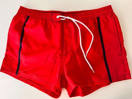 BUFFALO, Badeshorts Herren, Grösse L, Farbe Rot