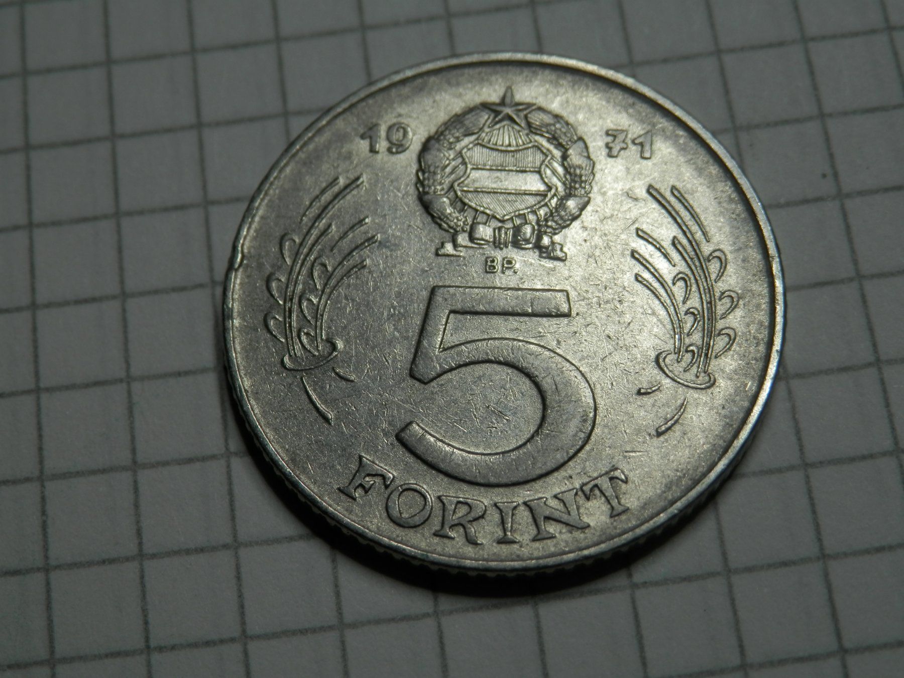 Alle Münzen: Ungarn 5 Forint, 1971 – Gebraucht aus Weiach von weiach81 1