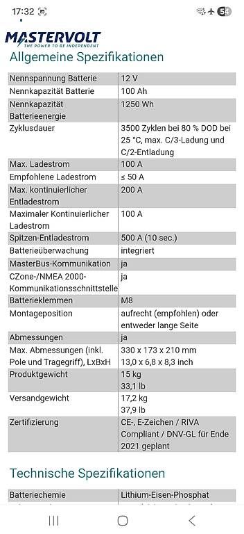 Batterie: Mastervolt MLI Ultra 12/1200 – Usato da Windisch venduto da africa-dave 4