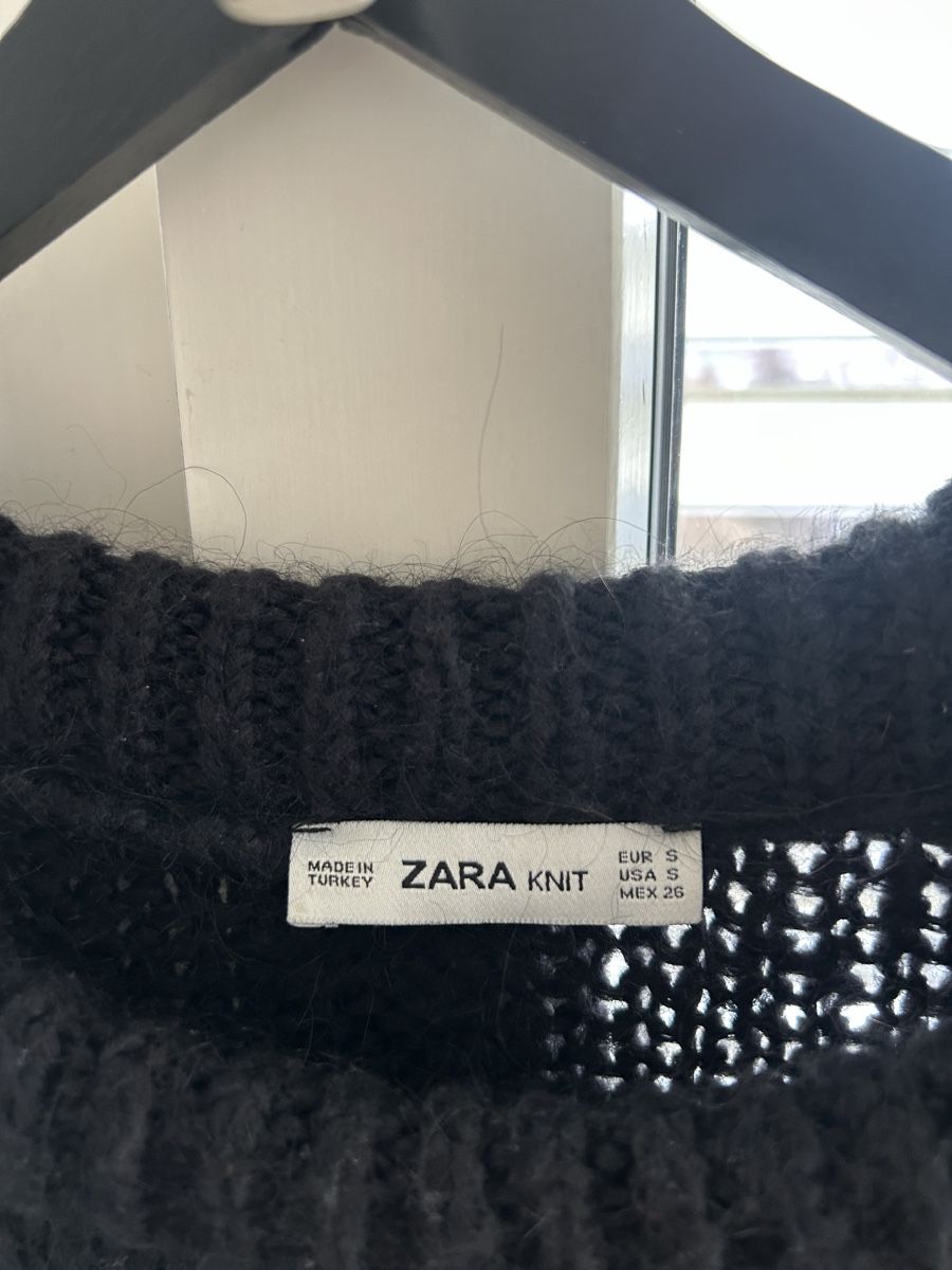 Zara Maglioni & Felpe: Schwarzer Oversize Strickpullover von ZARA – Usato da Zürich venduto da kanabelk 1