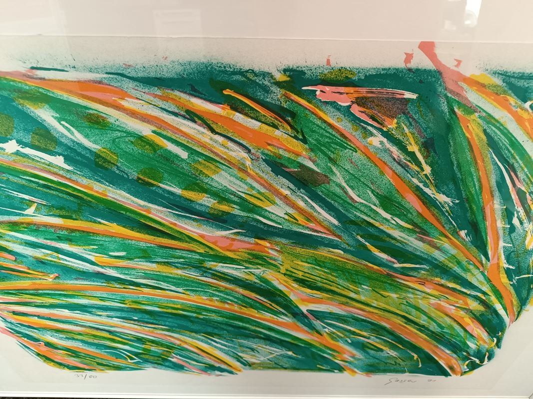 Dipinti: "Grasbild"  | Original - Bruno Gasser, 33/80 – Usato da Luzern venduto da Restwert_Luzern 3