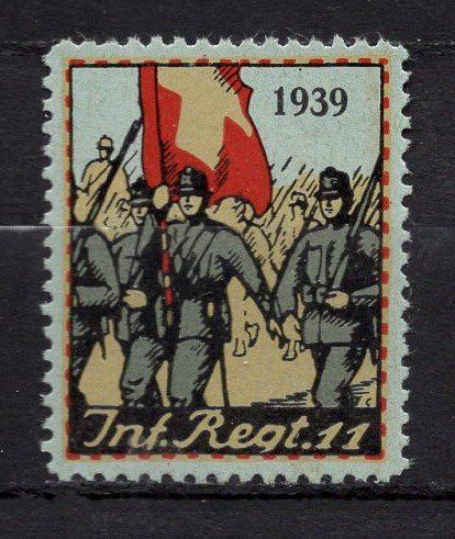 Vignette autostradali: M153  /  Inf. Régt. 11 1939 – Usato da Ste-Croix venduto da MONT-TAGNAC