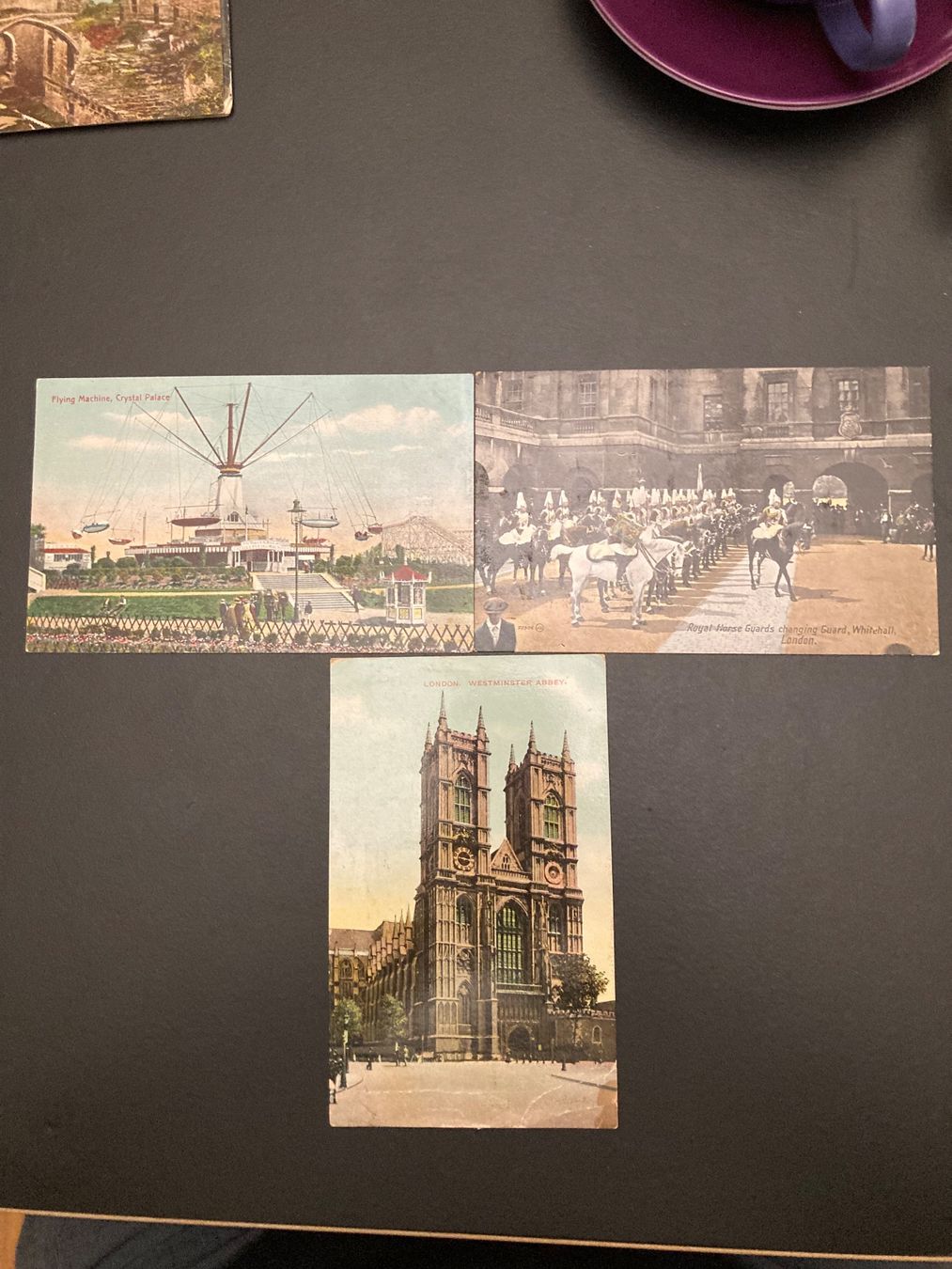 Cartoline postali: 1915, 3 Postkarten London – Usato da Zug venduto da YvonneBa48