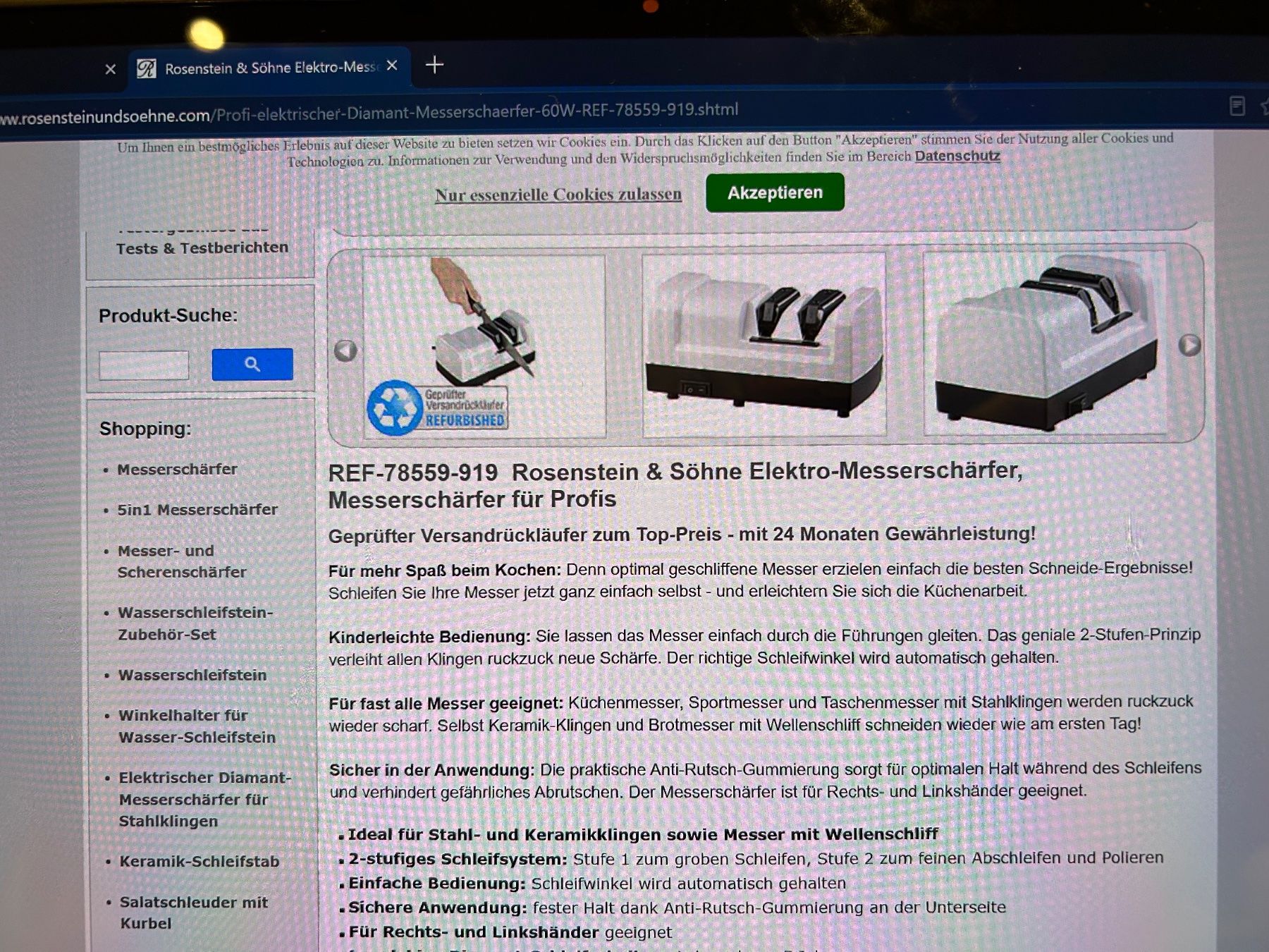 Aiguiseuses & polisseuses: Messerschleifgerät – Neuf (Voir description) à Zürich par BarbaraMu 3