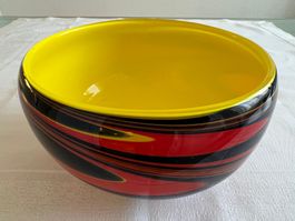 dickwandige Glasschale, vermutlich Murano