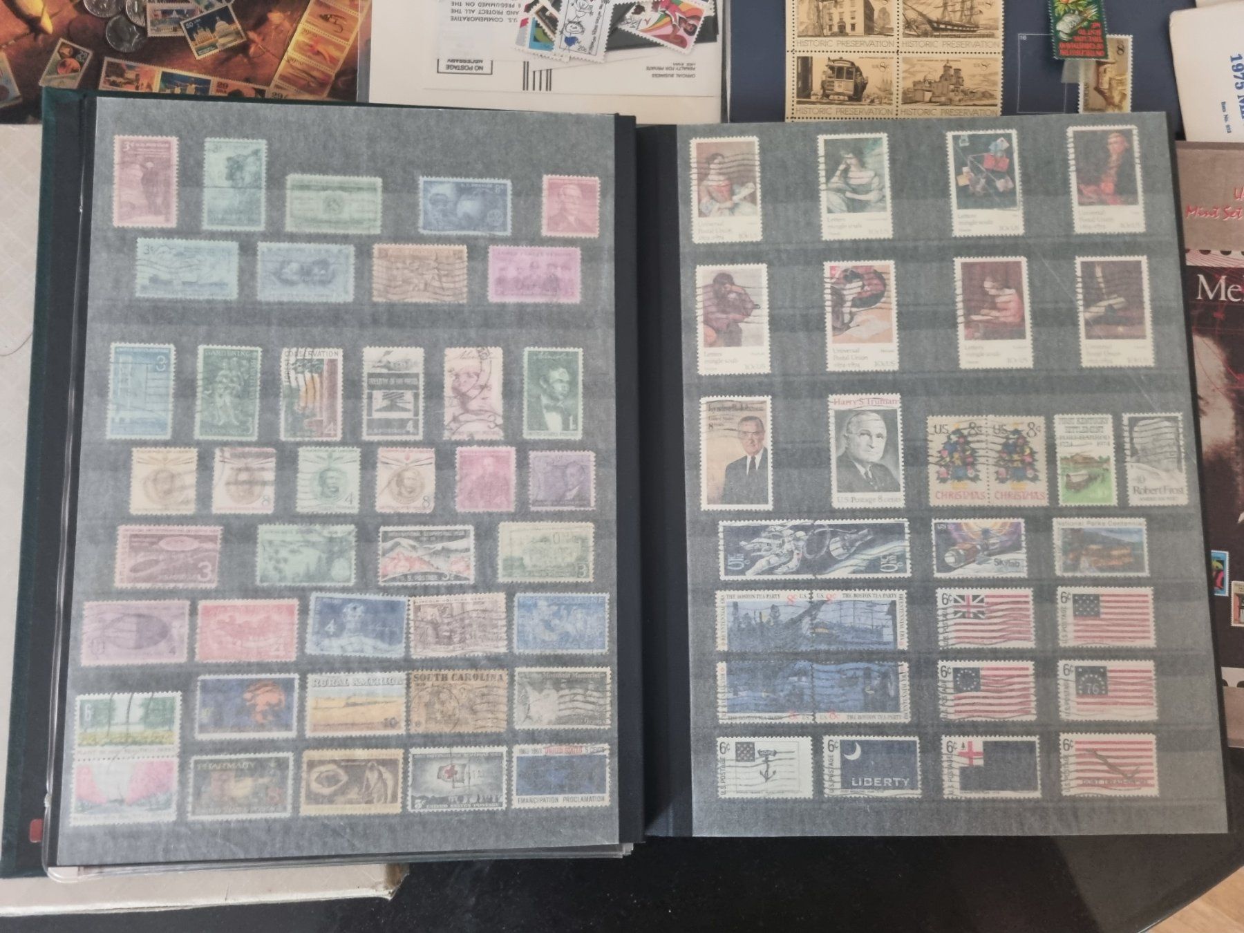 Alle Briefmarken: Kiste mit Sammlung Briefmarken USA – Gebraucht aus Gümligen von Geniusbuy 6