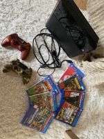 PS4 Konsole mit 2 NEUEN Controllern & vielen Spielen!