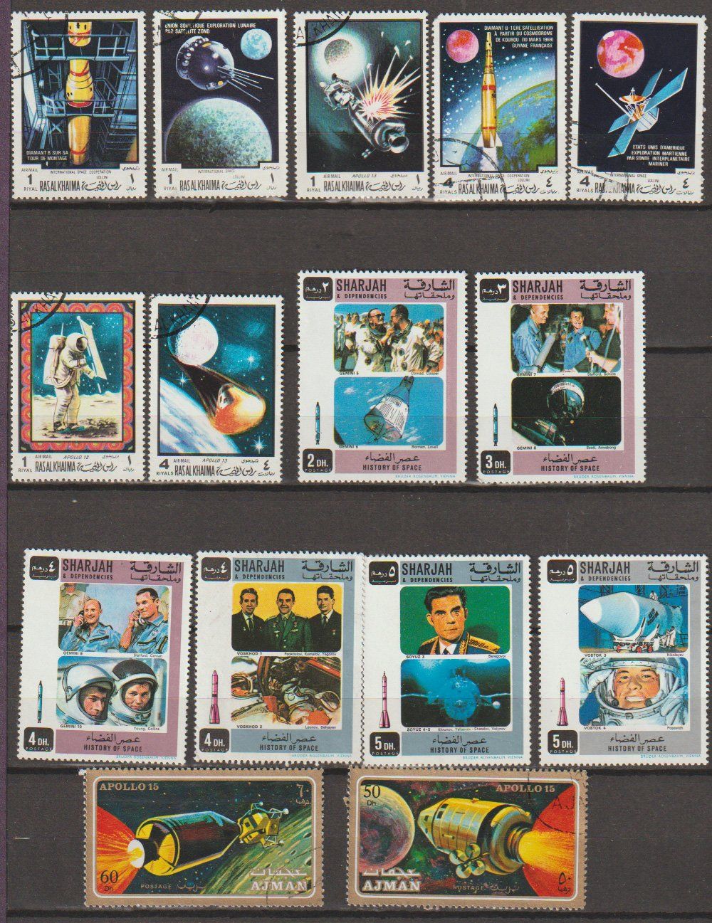 Alle Briefmarken: Apollo lots divers excellent état – Gebraucht aus Crans-Montana von kira56 1