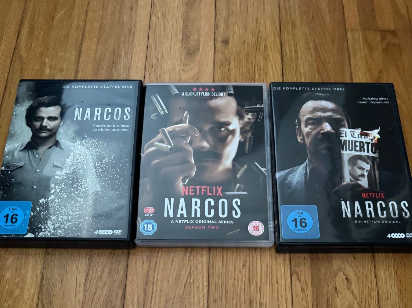 Tutti i DVDs: Narcos Komplette Staffeln 1-3 – Usato da Zuzwil SG venduto da nk_9000