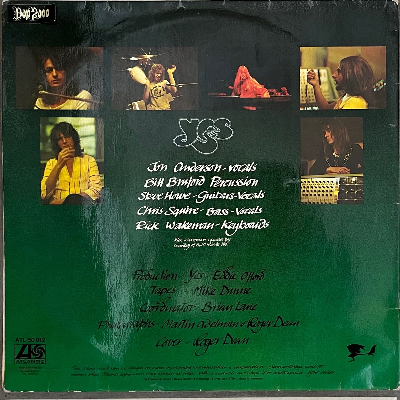 Vinyles: YES - CLOSE TO THE EDGE - 33 Tours – D'occasion à Bussigny par vinyl-pas-cher 2