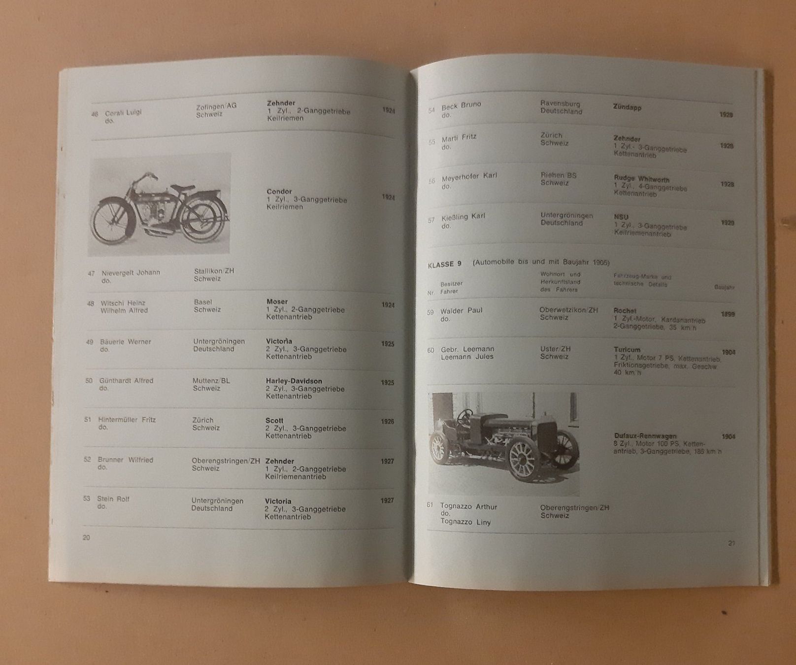 Alfa Romeo Documenti: Programmheft 1961 Motor Veteranen Rallye Wädenswil – Usato da Schenkon venduto da Elbarto007 1