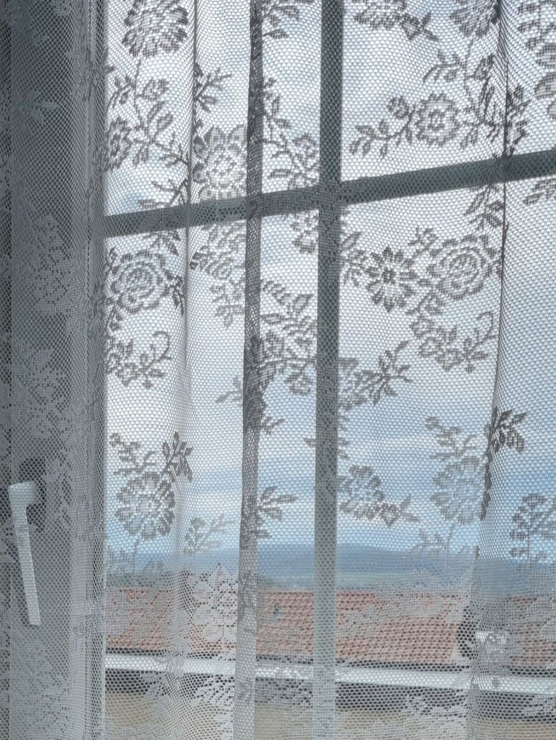 Tende: Vorhang mit Muster weiss 170 cm breit neu – Nuovo e nell'imballaggio originale da geroldswil venduto da Gumball1 2