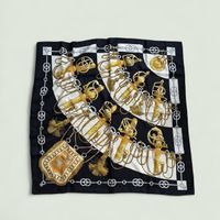 hermès cliquetis carré 90 silk scarf - approx. 87 x 87 cm