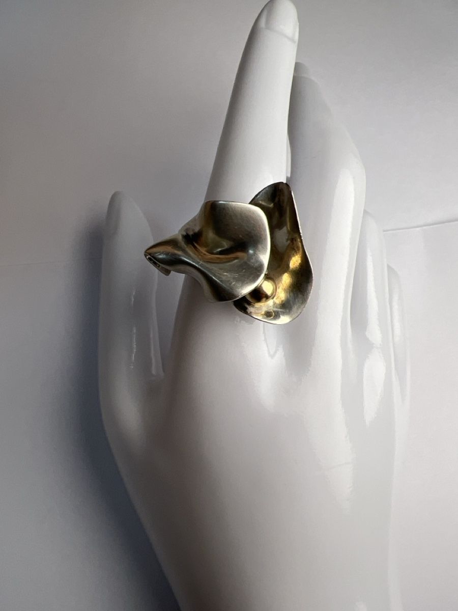Anelli: Bague Argent 925 Design Abstrait vintage – Usato da Chenens venduto da anasantos90