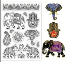 Silikonstempel Indischer Elefant