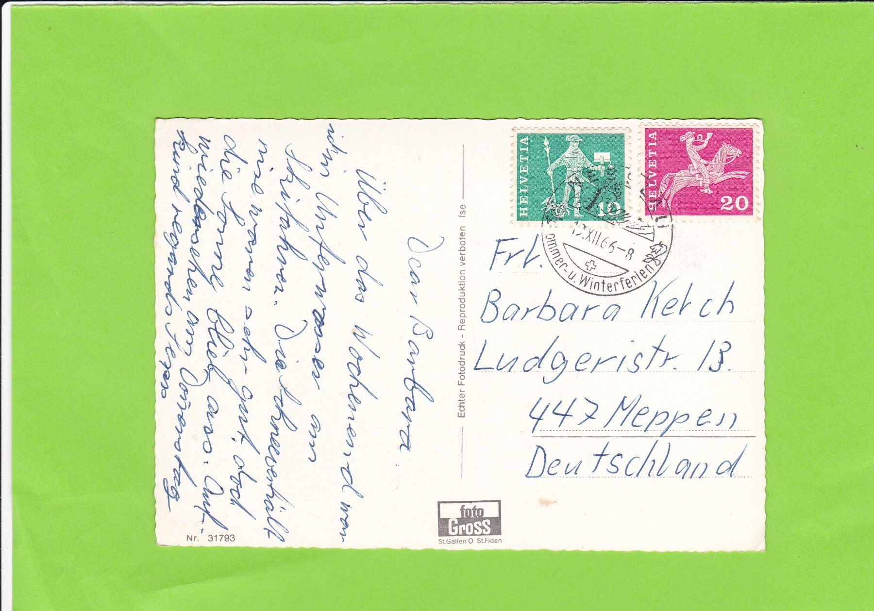 Cartoline postali: Skiparadies Toggenburg – Usato da St. Peterzell venduto da neckertal 1