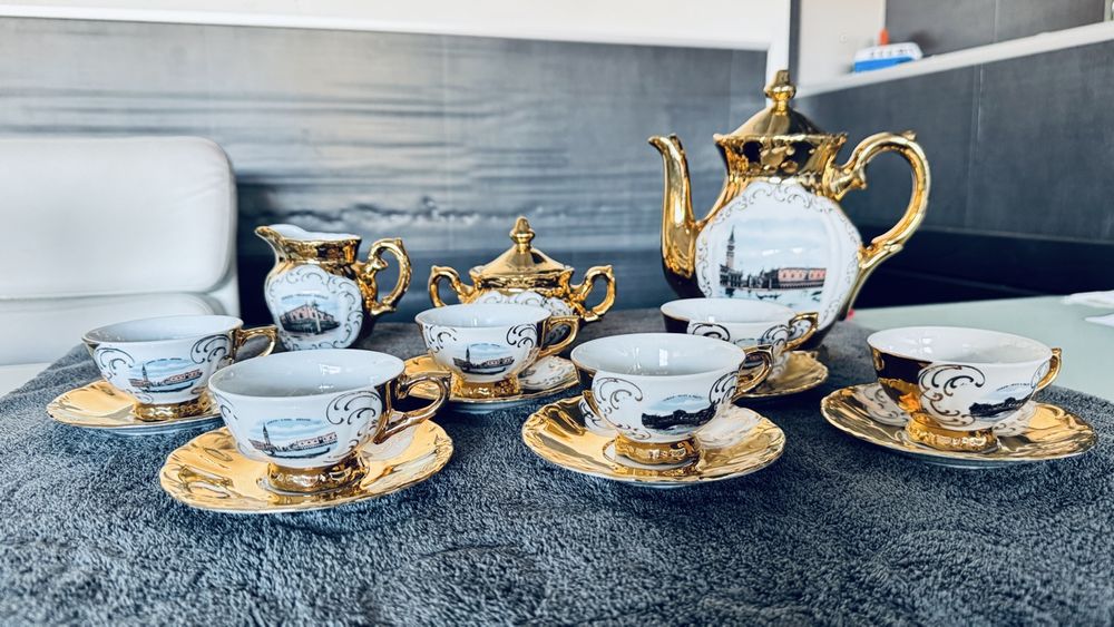 Handgemachtes Türkisches Kaffeetassen-Set | Dekorative Keramik Espresso Tassen