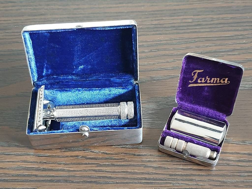 Gillette Rasierapparate & Rasierklingen: Gillette Aristocrat & Farma Rasierset – Gebraucht aus Laupersdorf von Brunitos 2