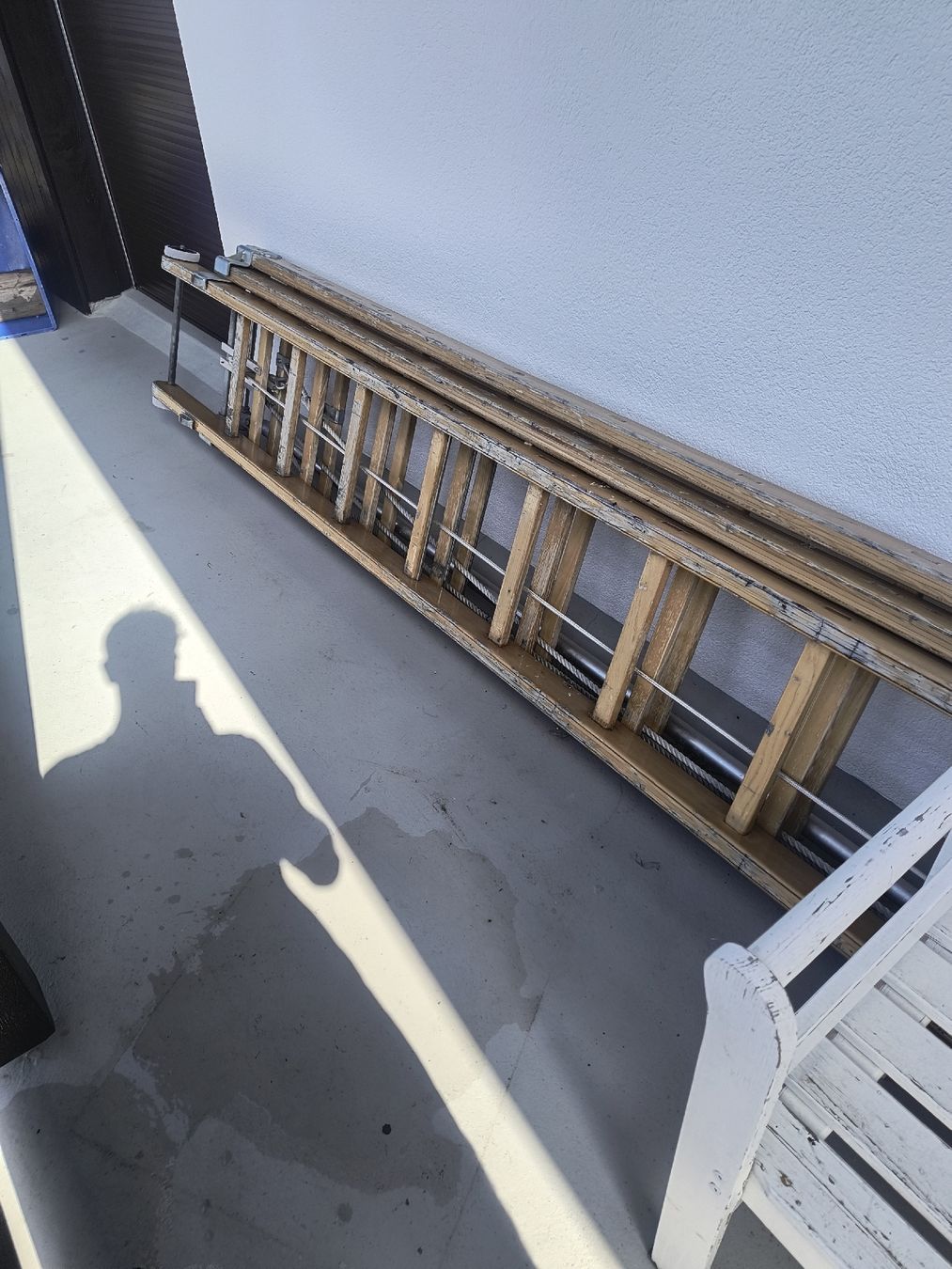 Scale: 3 teilige Schiebeleiter mit 2Beinstütze Ehrsam 14m – Usato da Richterswil venduto da Fega 6