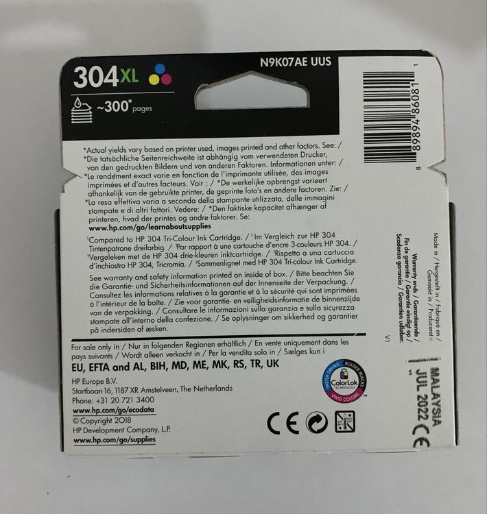 Cartouche d’encre couleur originale HP 304XL (Neu und originalverpackt ...