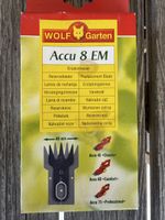 Wolf Garten Accu 8 EM Ersatzmesser, neu und original!