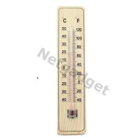 Thermometer aus Holz für Innen - Aussen