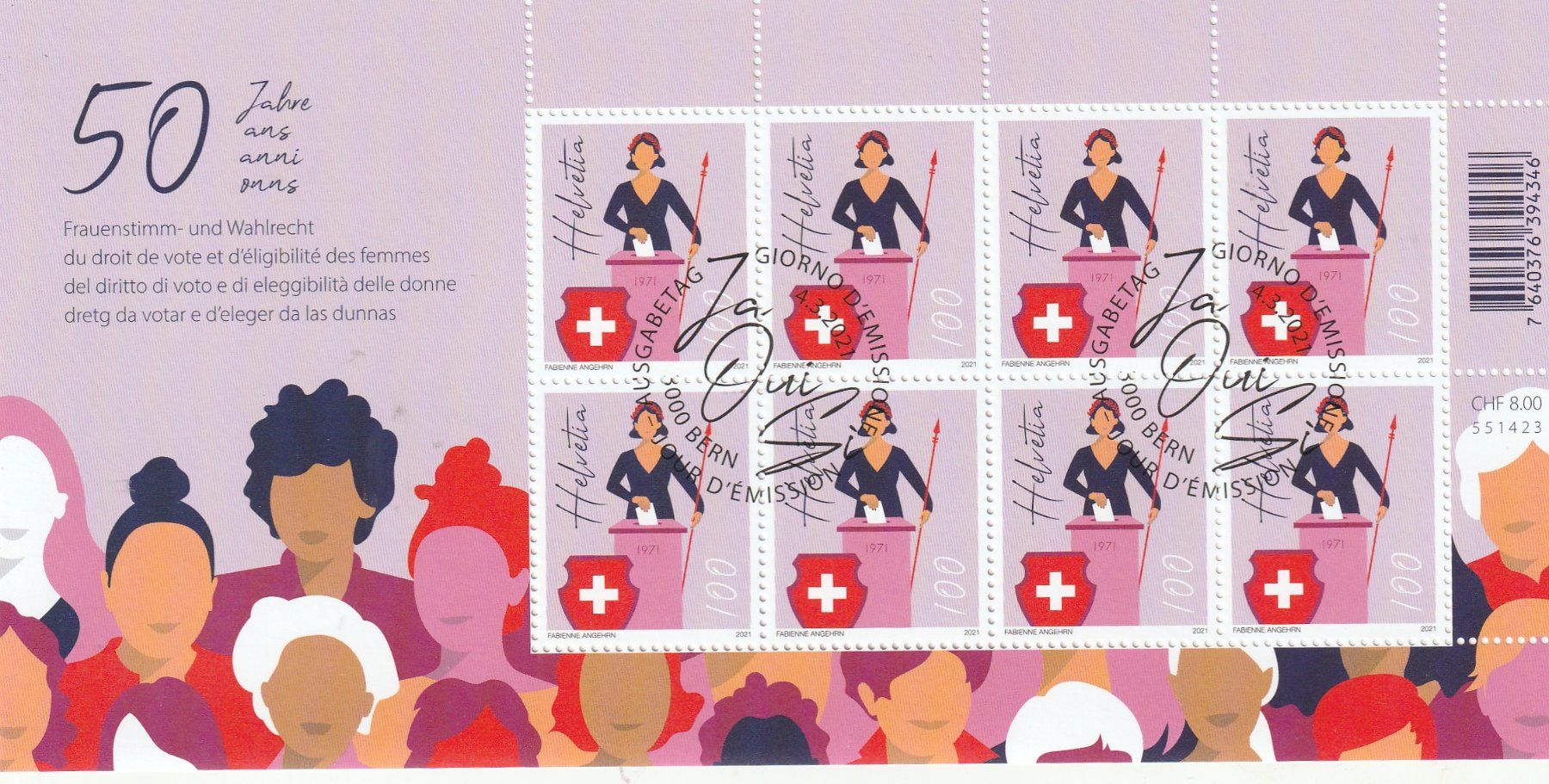 Tutti i francobolli: CH Briefmarken Lot Kleinbogen gestempelt 2011 – Usato da Rupperswil venduto da Ema10