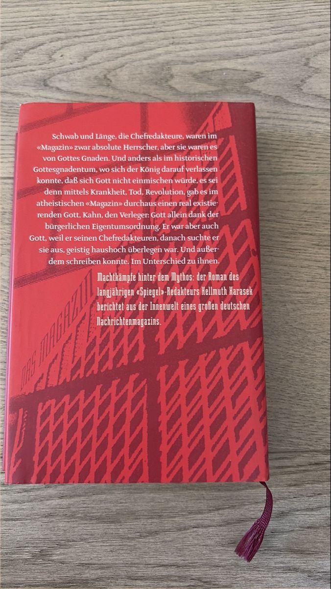 Libri: Helmut Karasek - Das Magazin – Usato da Versoix venduto da chr_2rpz 1
