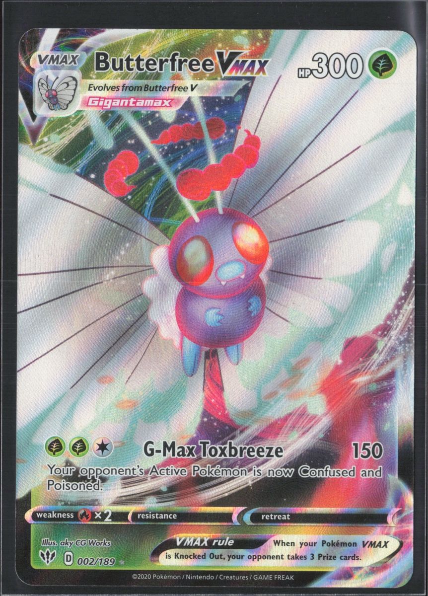 Pokémon Sammelbilder & Trading cards: POKÉMON / Butterfree VMAX / Darkness Ablaze 🇺🇸 – Gebraucht aus Herzogenbuchsee von TCG-High-Quality