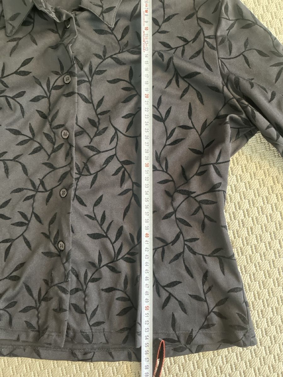 Camicette: Hemd schwarz mit Blättern, Energy, XL – Usato da Solothurn venduto da Bobesch08 5