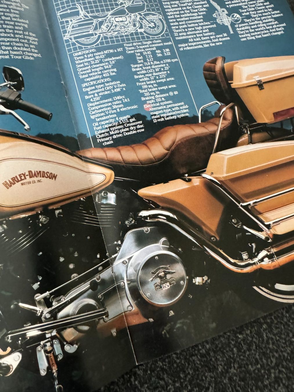 Documenti: Harley Prospekt, Katalog, Broschüre Electra Glide 1982 – Usato da Niederhasli venduto da Berno 2