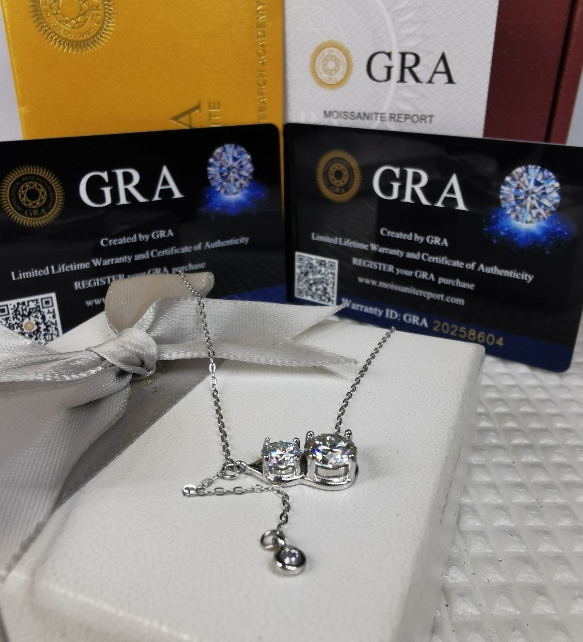 Catenine: Collier argent diamants de moissanite de 1,5 ct certifiés – Nuovo e nell'imballaggio originale da Reconvilier venduto da Tsma67 3