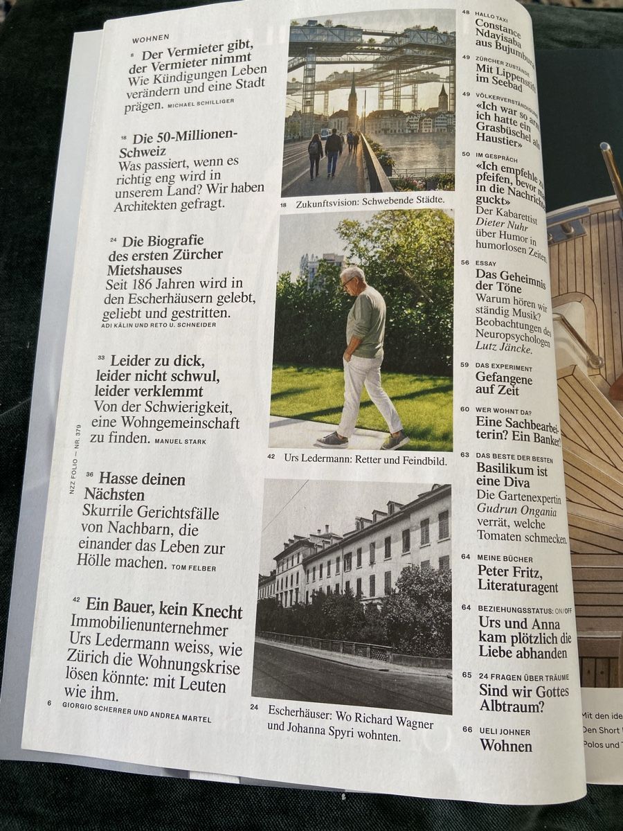 Zeitschriften & Magazine: NZZ Folio Mai 2026 Fokus Wohnen – Gebraucht aus Luzern von waterfront1 1