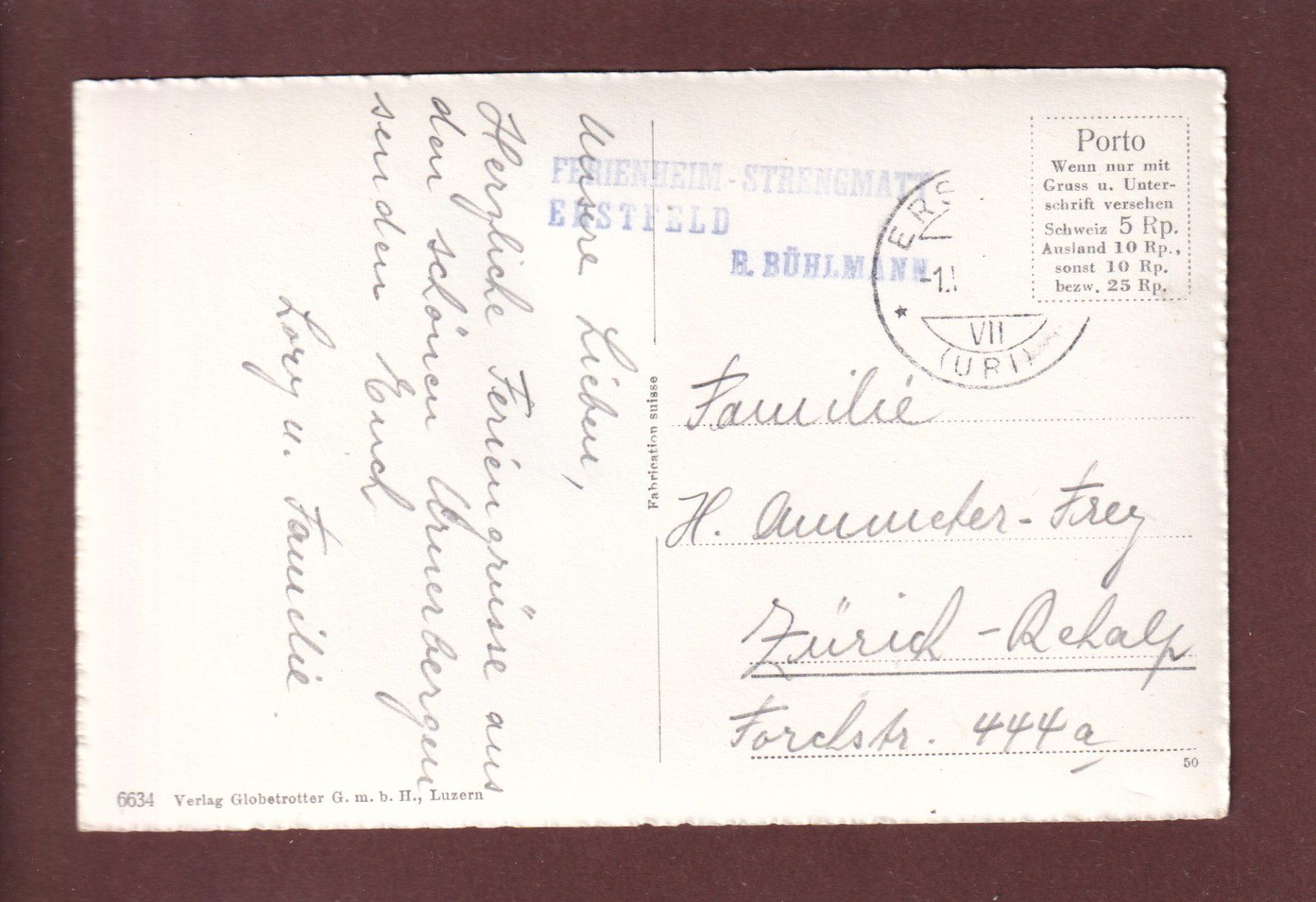 Cartoline postali: SEEWELISEE ob Erstfeld – Usato da Pully venduto da nicecards 1