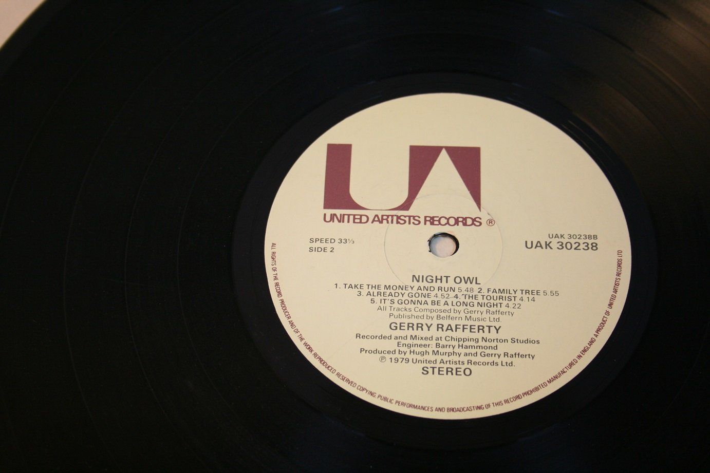 Dischi in vinile: Night owl - Gerry Rafferty, LP – Usato da Wettingen venduto da zibi137 1