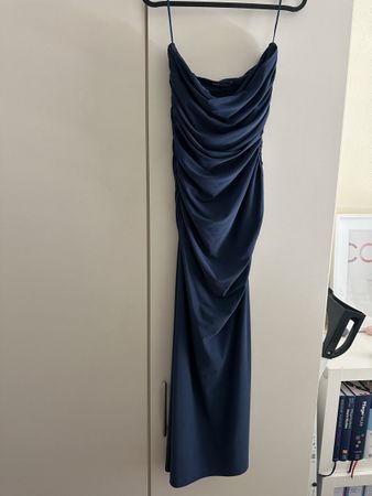 Zara Kleid, Grösse M, Blau, Drapierung, Top Zustand!