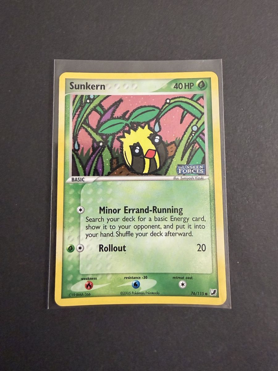 Pokémon Carte collezionabili: Sunkern Reverse Holo 76/115 Pokemon Unseen Forces LP – Usato da Adliswil venduto da Parosek