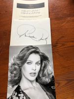 PRISCILLA PRESLEY SIGNED ALBUM PAGE PARIS 1986 + COA !