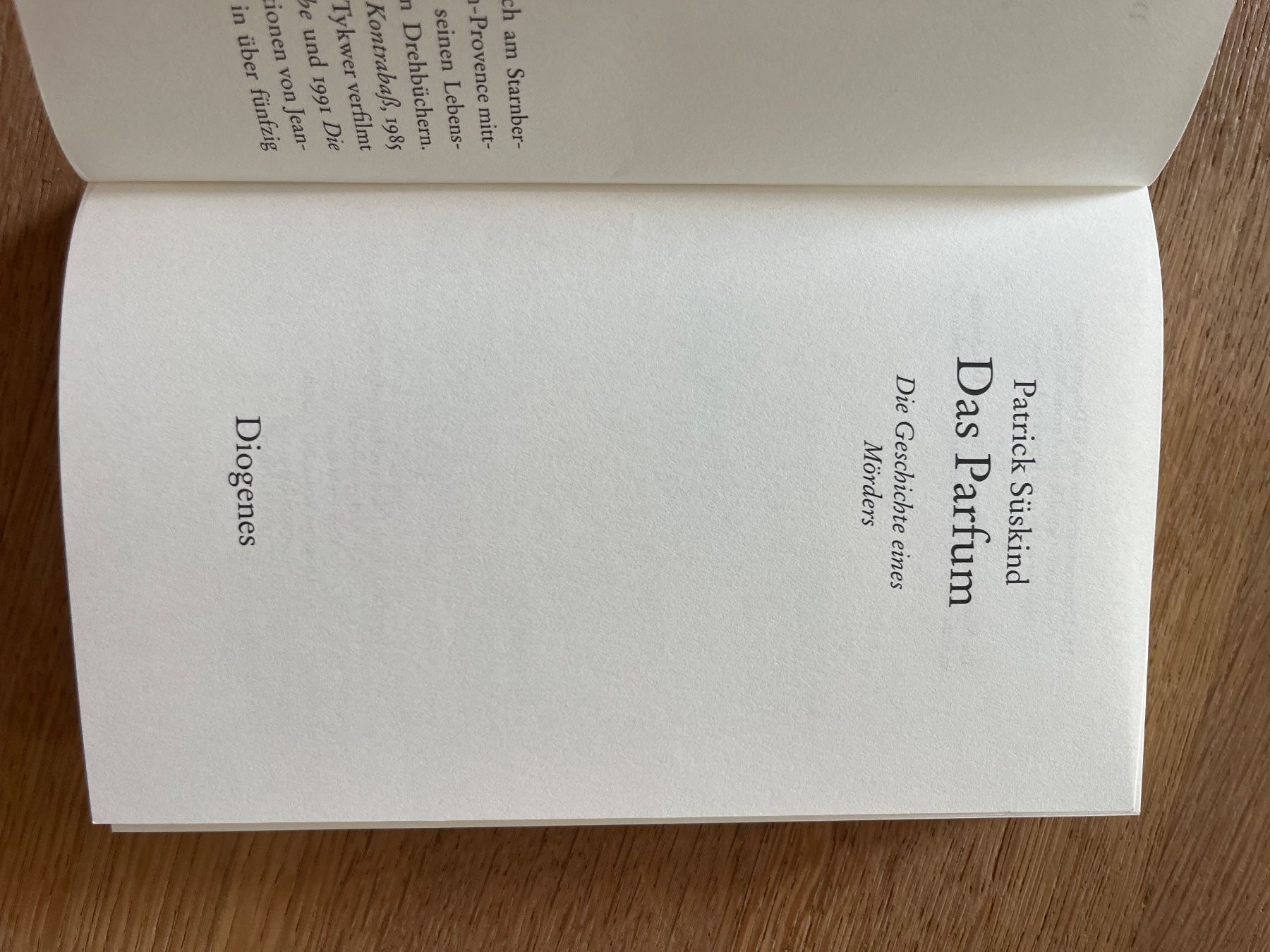 Livres: Patrick Süskind -  Das Parfum - Die Geschichte eines Mörders – D'occasion à Laupen BE par lee_ym6v 3