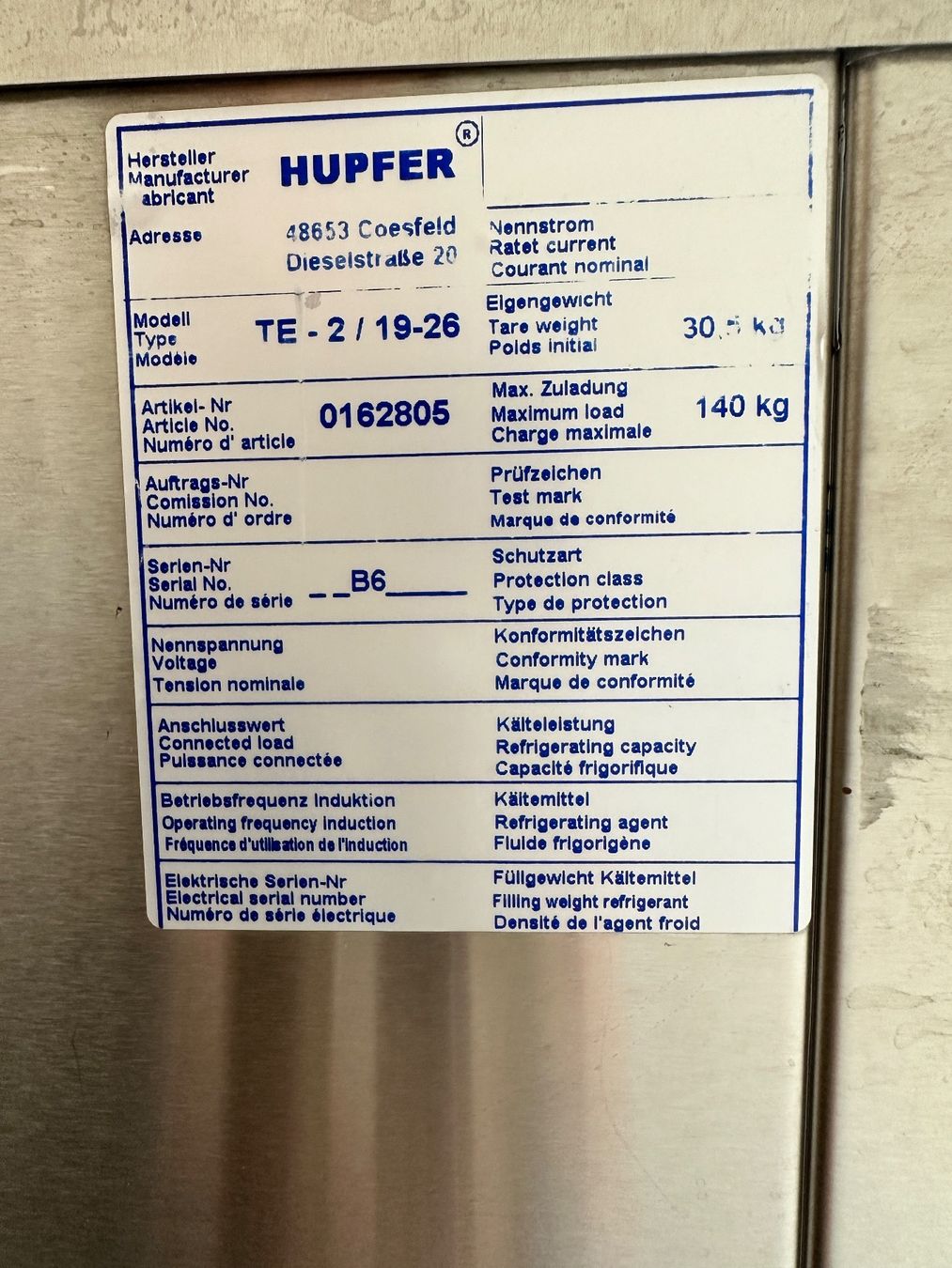 Elettrodomestici da cucina: Tellerwärmer Hupfer TE-2/ V19-26 – Usato da Nebikon venduto da schnischna80 1