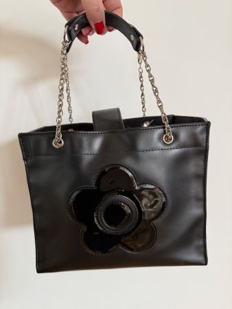 Mary Quant vintage Handtasche schwarz