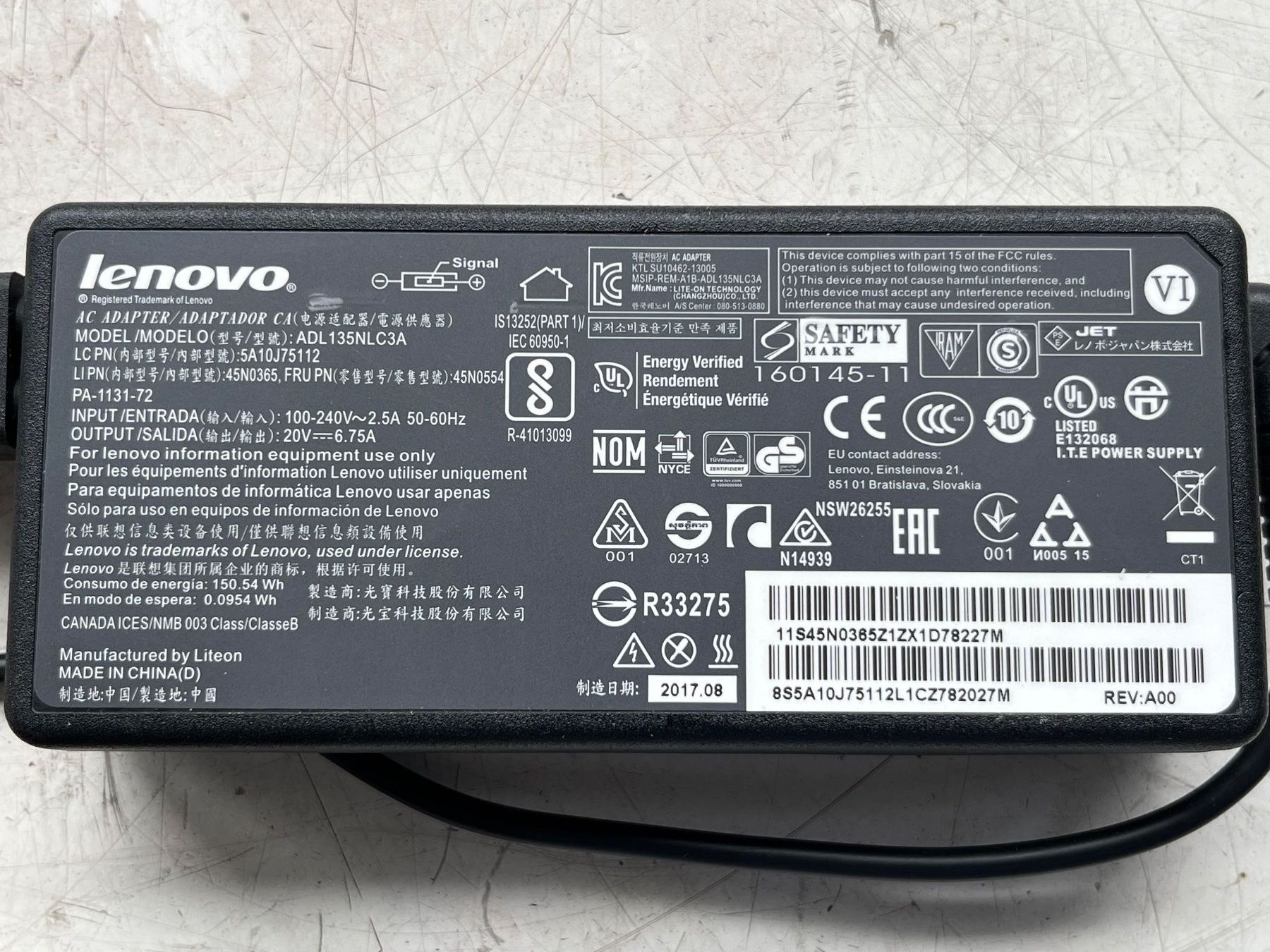 Lenovo Caricabatterie: Lenovo Ladegerät – Usato da Sumiswald venduto da Beragi 1
