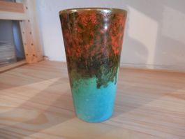 Keramik Vase Mehrfarbig Handarbeit guter Zustand