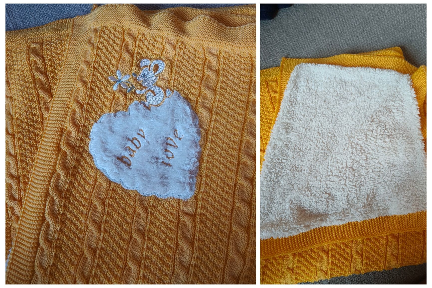 Decken: grosse flauschige Babydecke – Neu und originalverpackt aus Strengelbach von Lerch05
