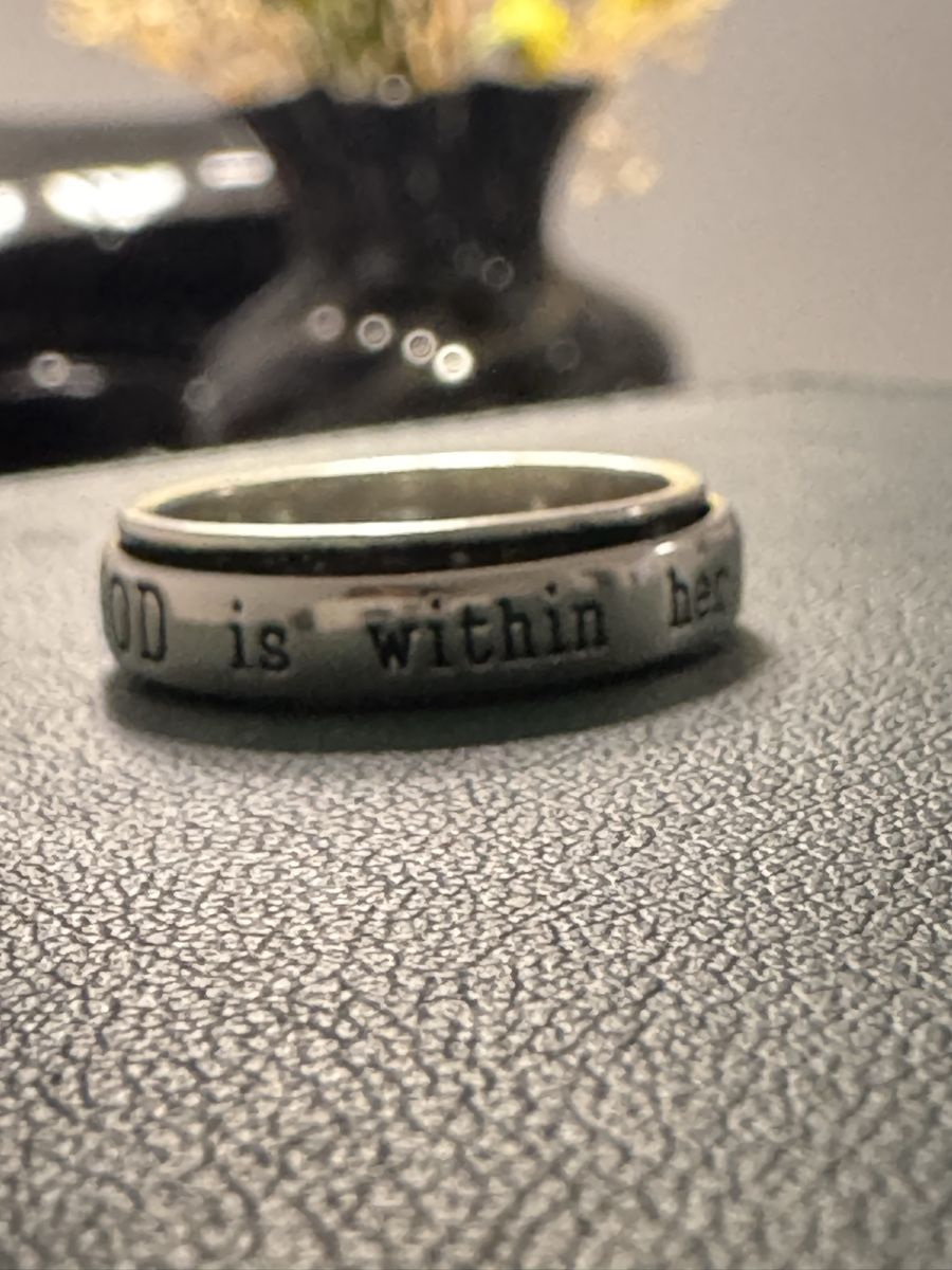 Anelli: Meditation Ring / Silberring 925 mit Inschrift Spinner Ring – Usato da Untersiggenthal venduto da Dilosh.ch 4